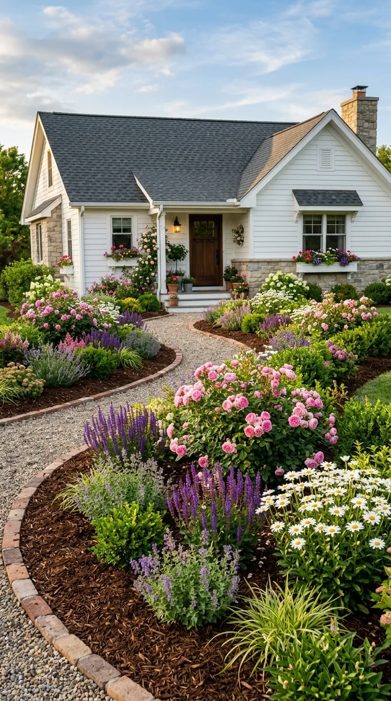 Mulch and garden bed