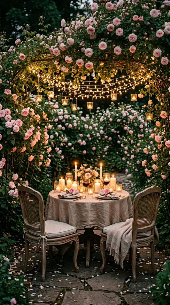 candlelit garden
