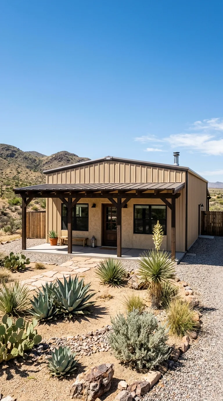 Desert barndominium