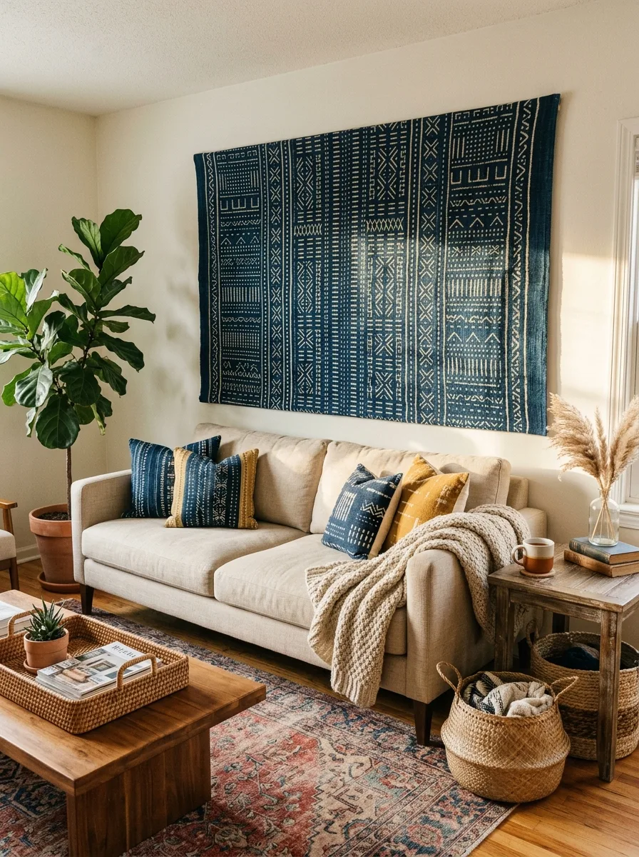 Fabric wall art