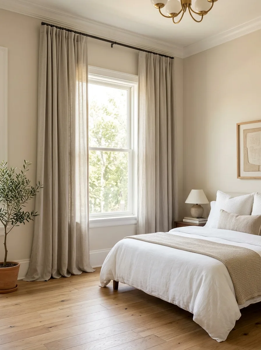 Floor length curtains