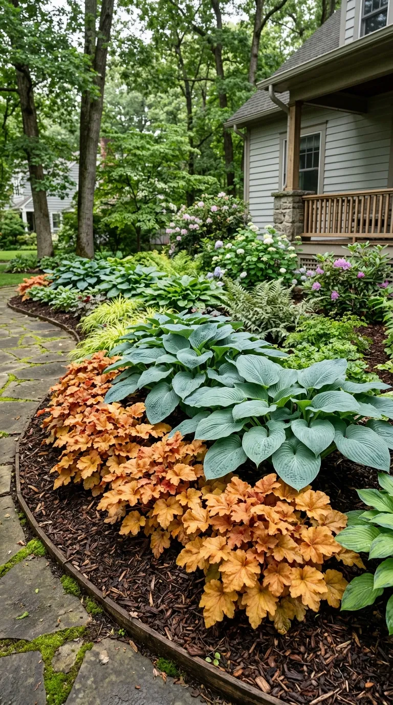 mixed garden bed