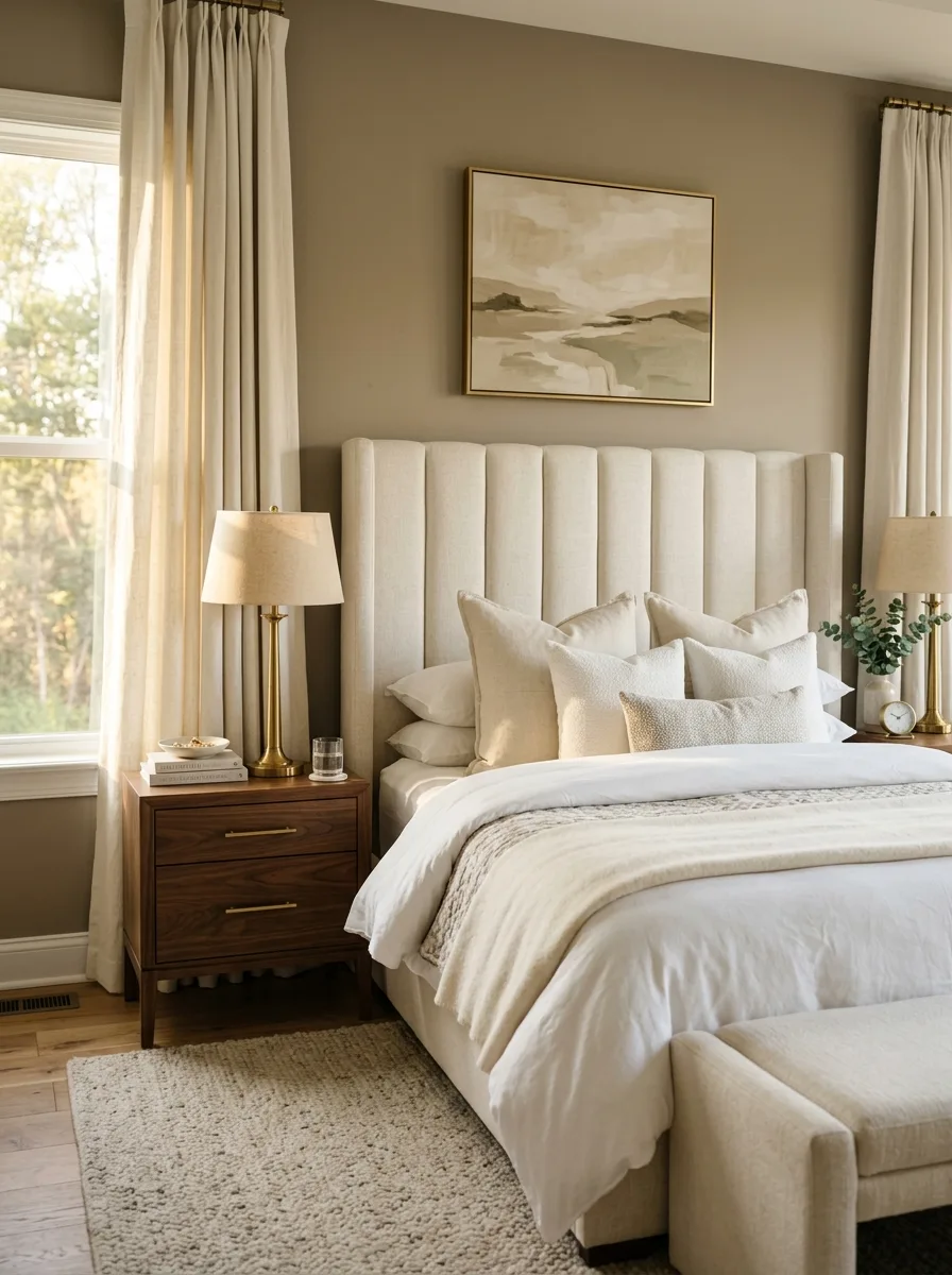 Headboard in fabric