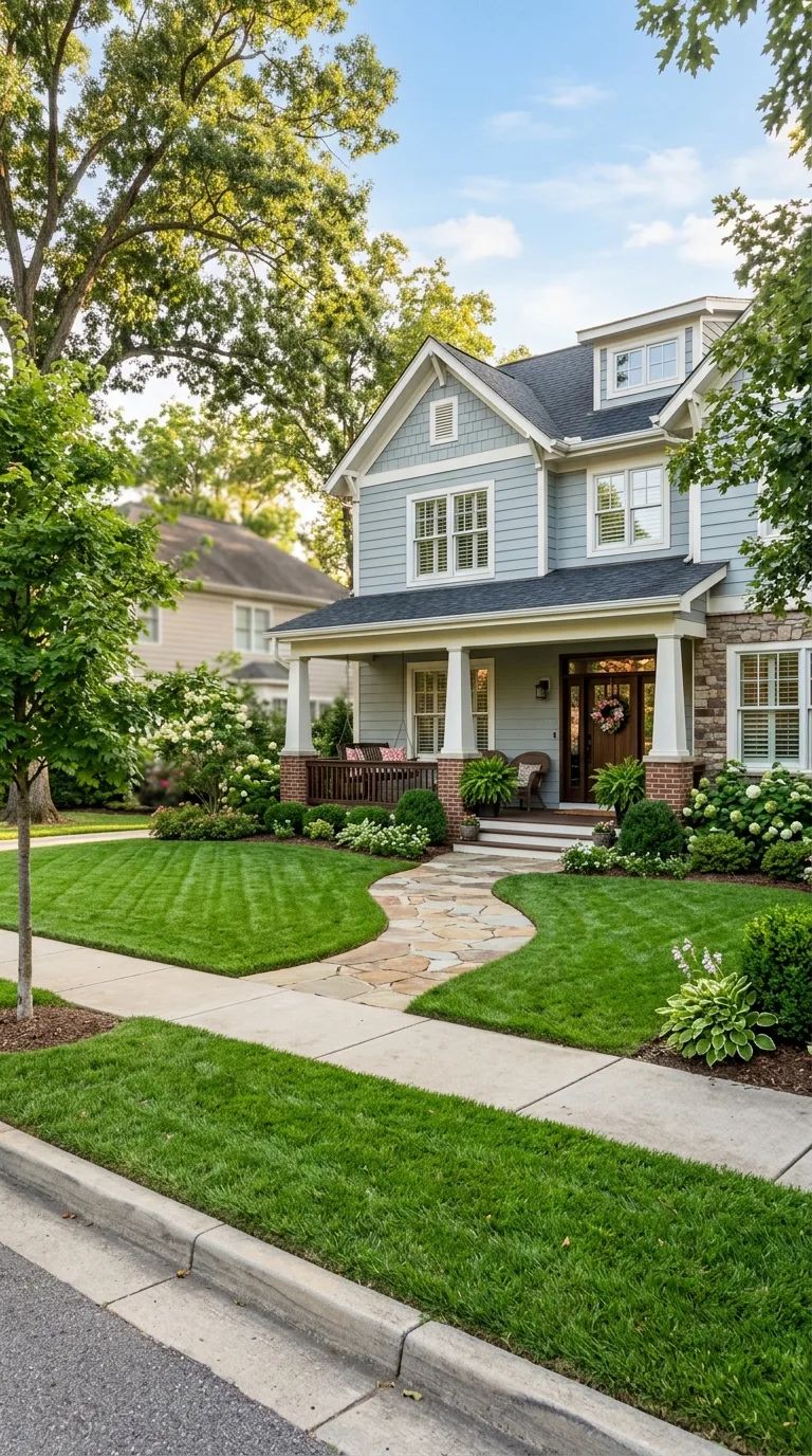 porch and yard