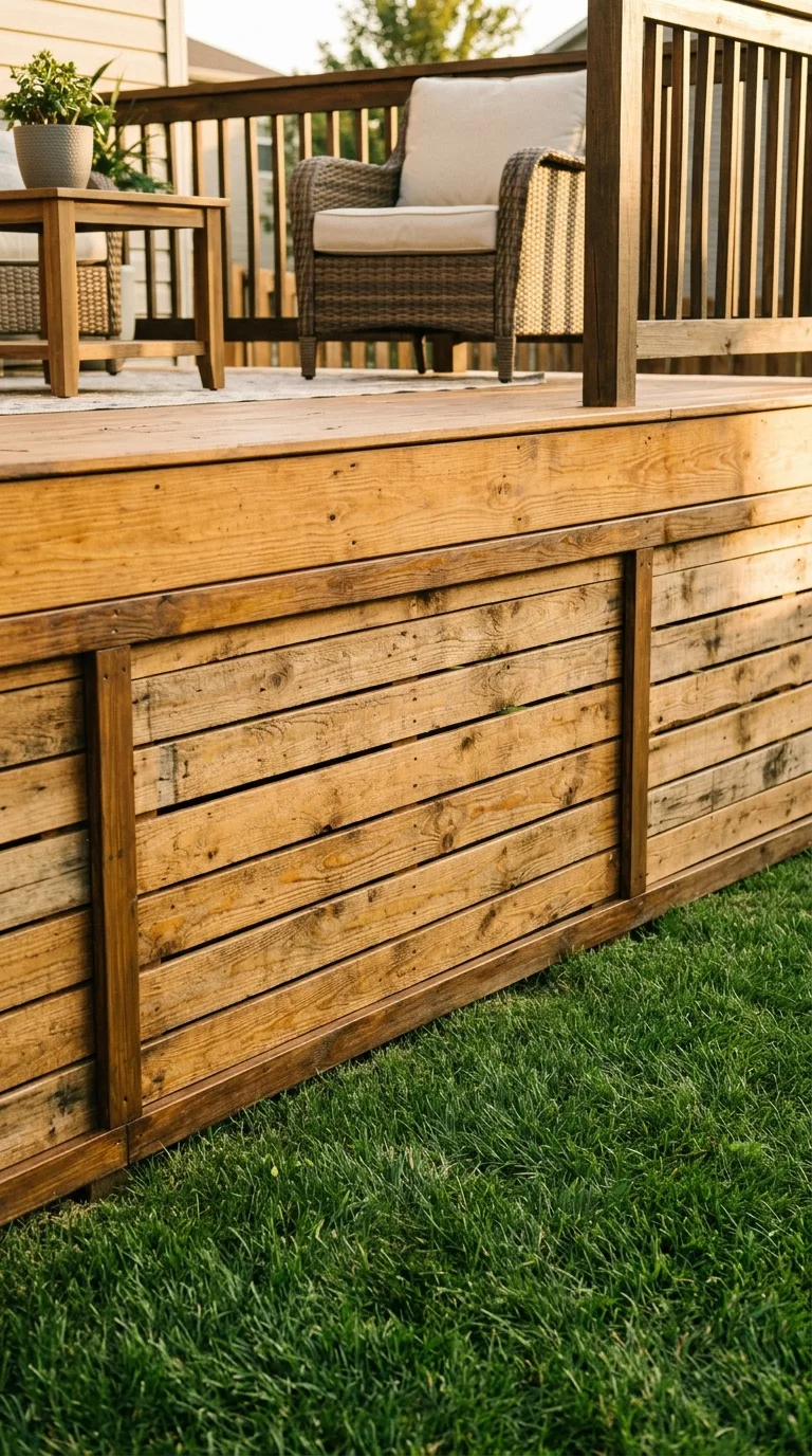 Wood skirting