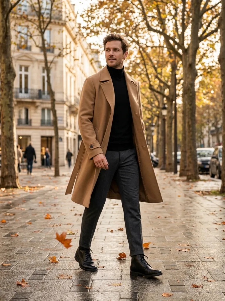 camel trench coat