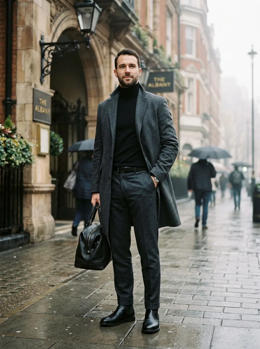 charcoal overcoat