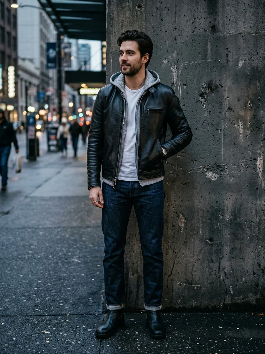 leather jacket