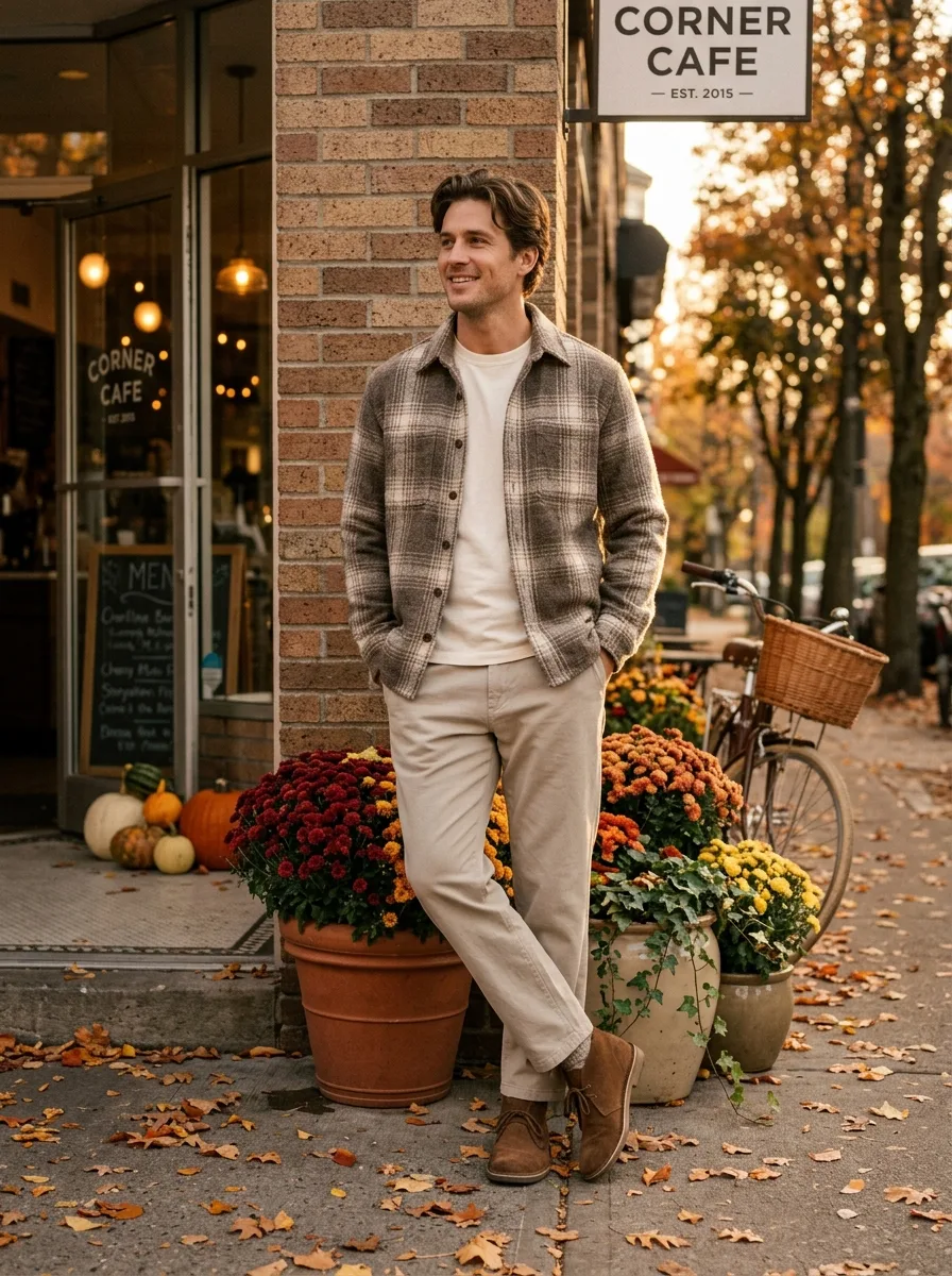 plaid overshirt