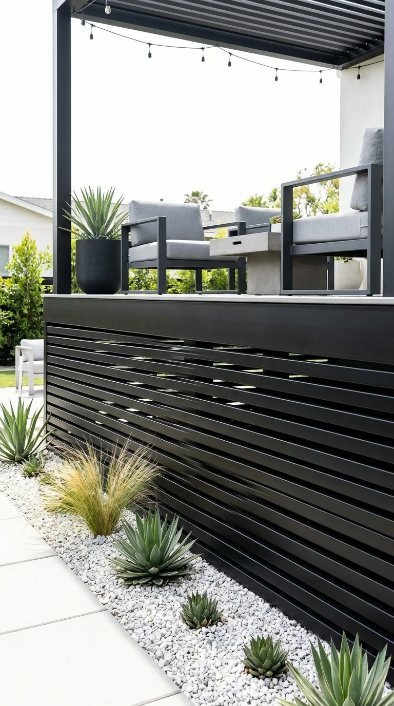 metal slat skirting