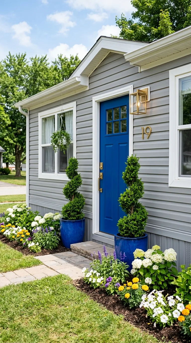 colorful front door