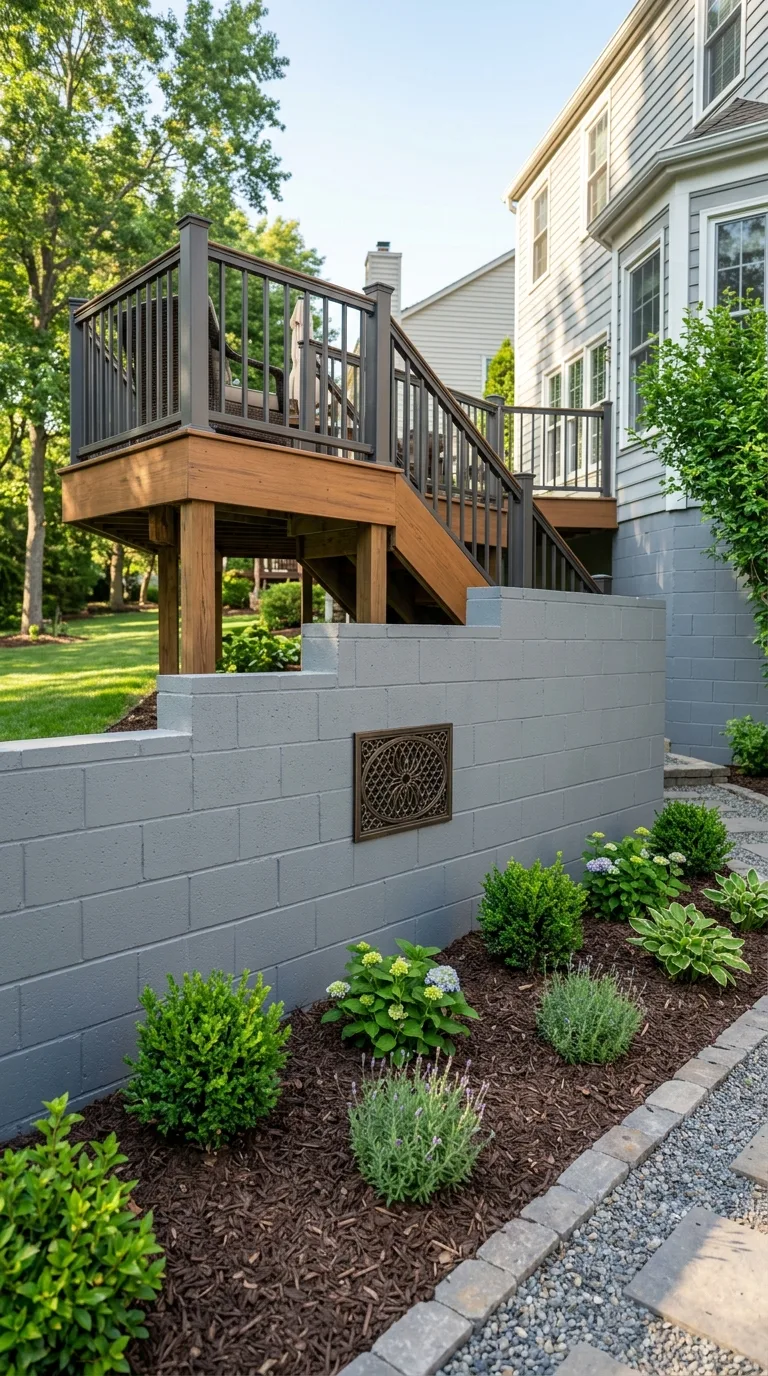 Painted concrete