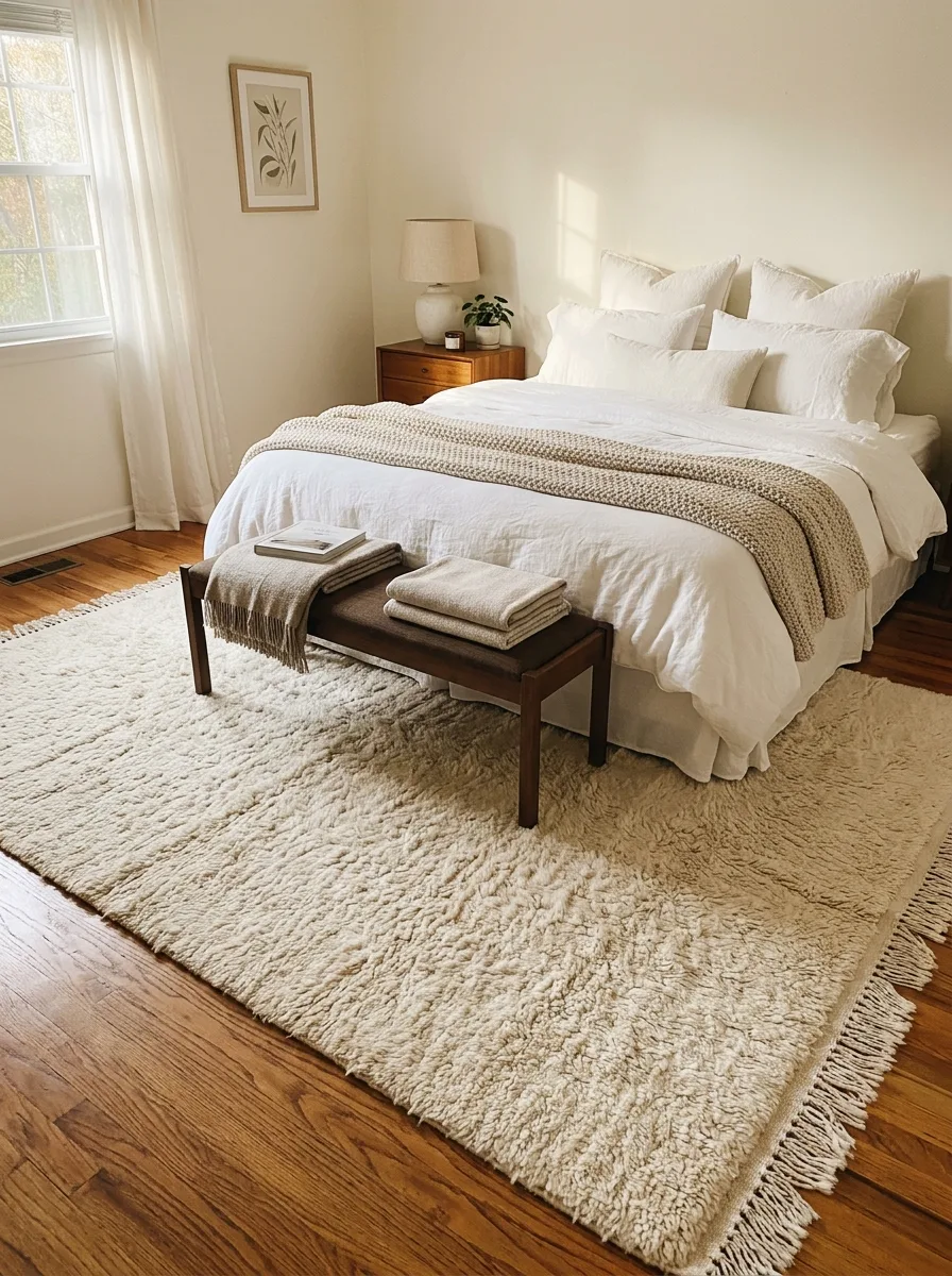 Rug under bed