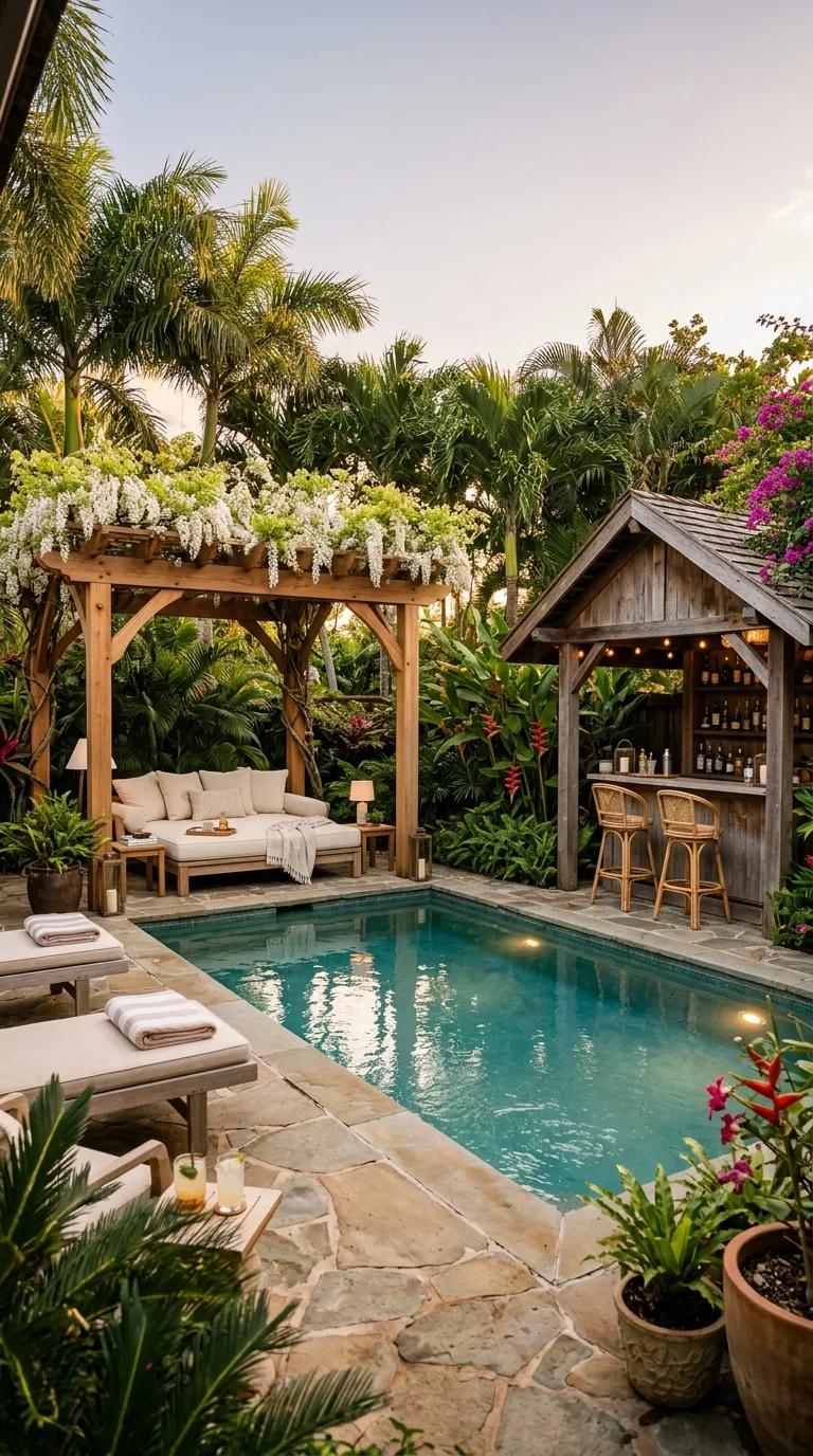 pergola and cabana