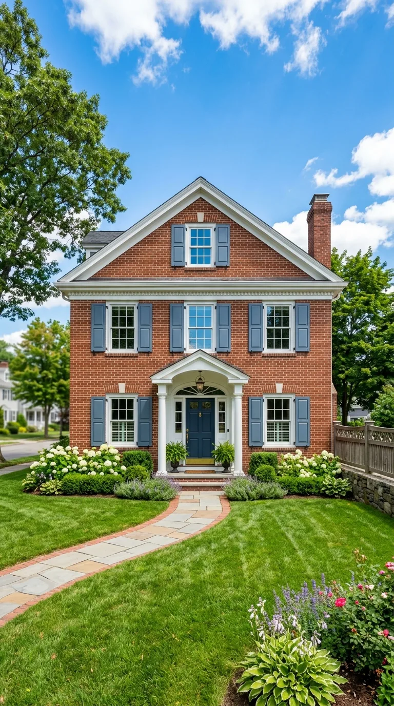 slate blue shutters