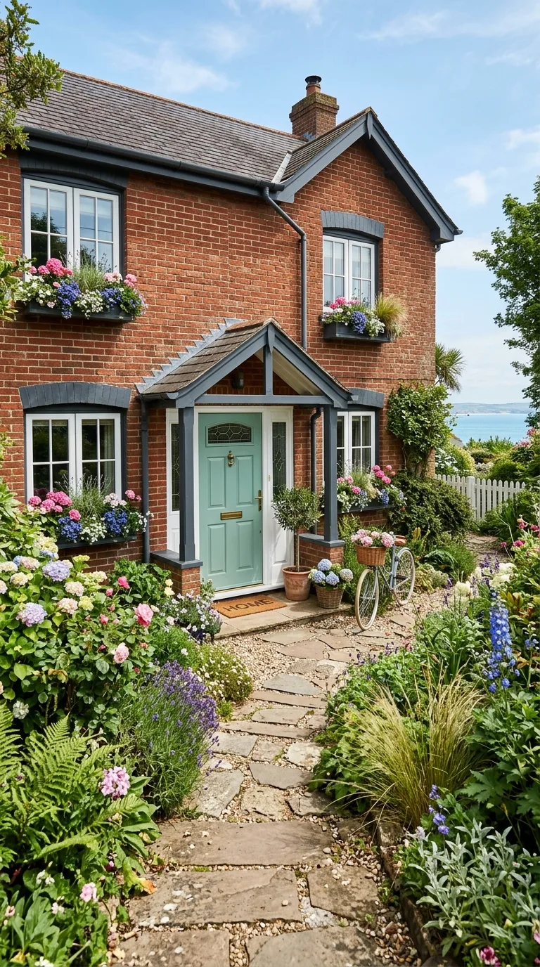 seafoam green door