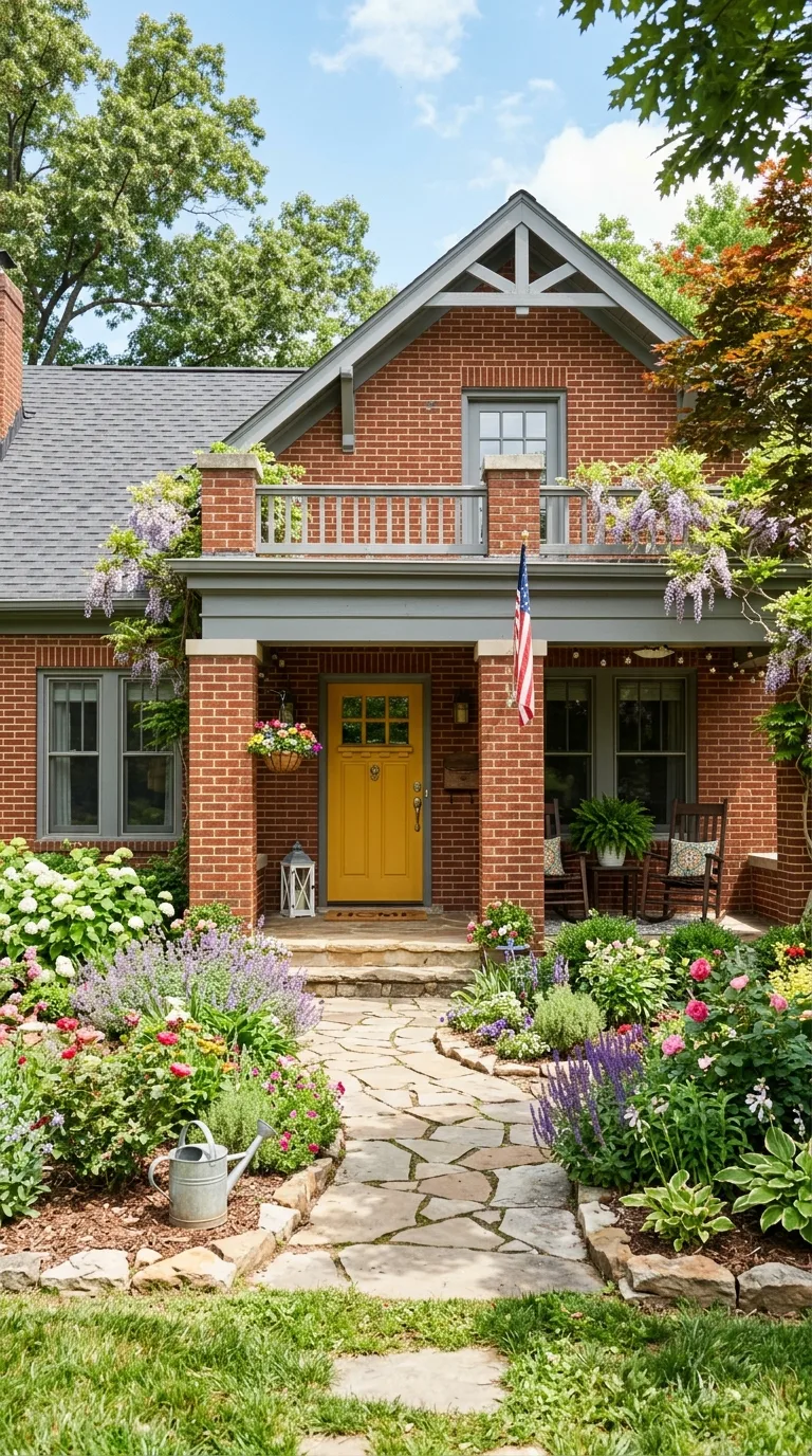 bright yellow door