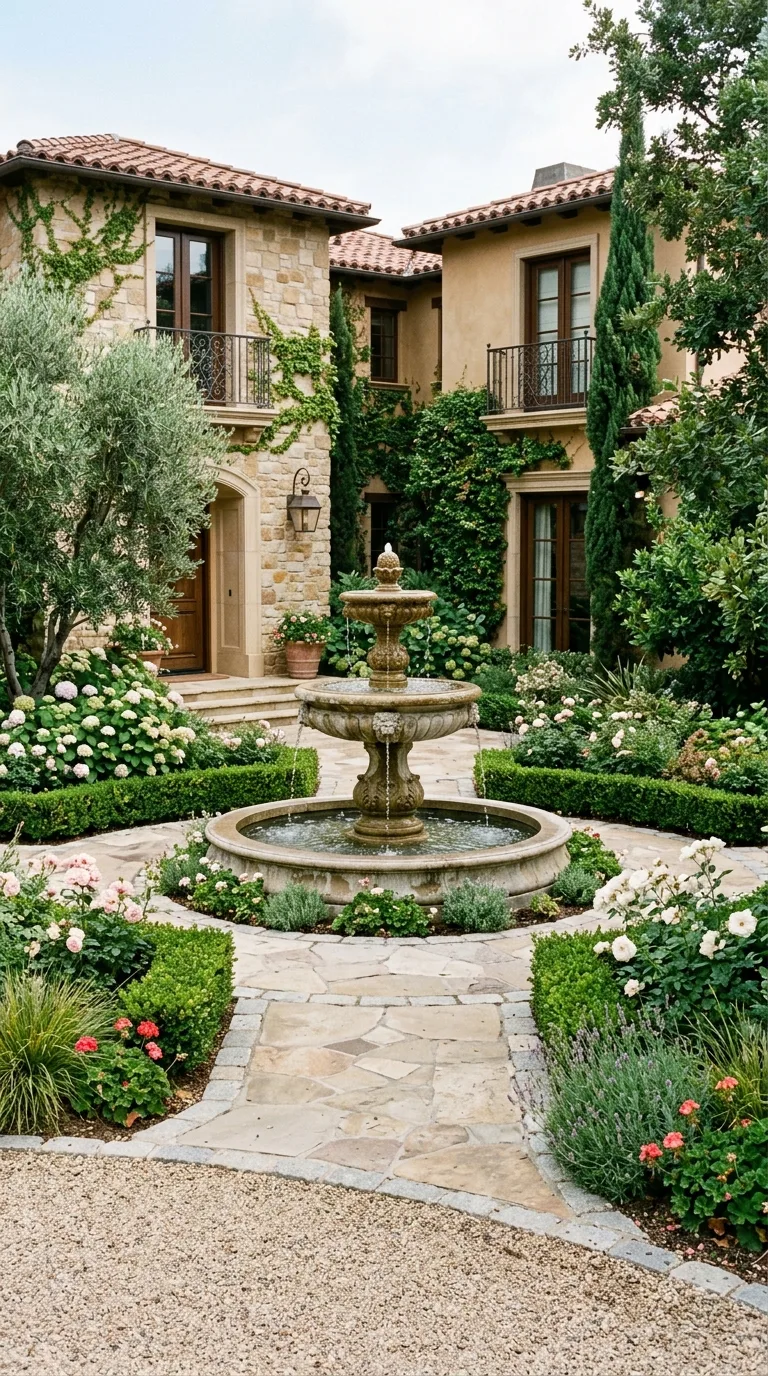 stone fountain
