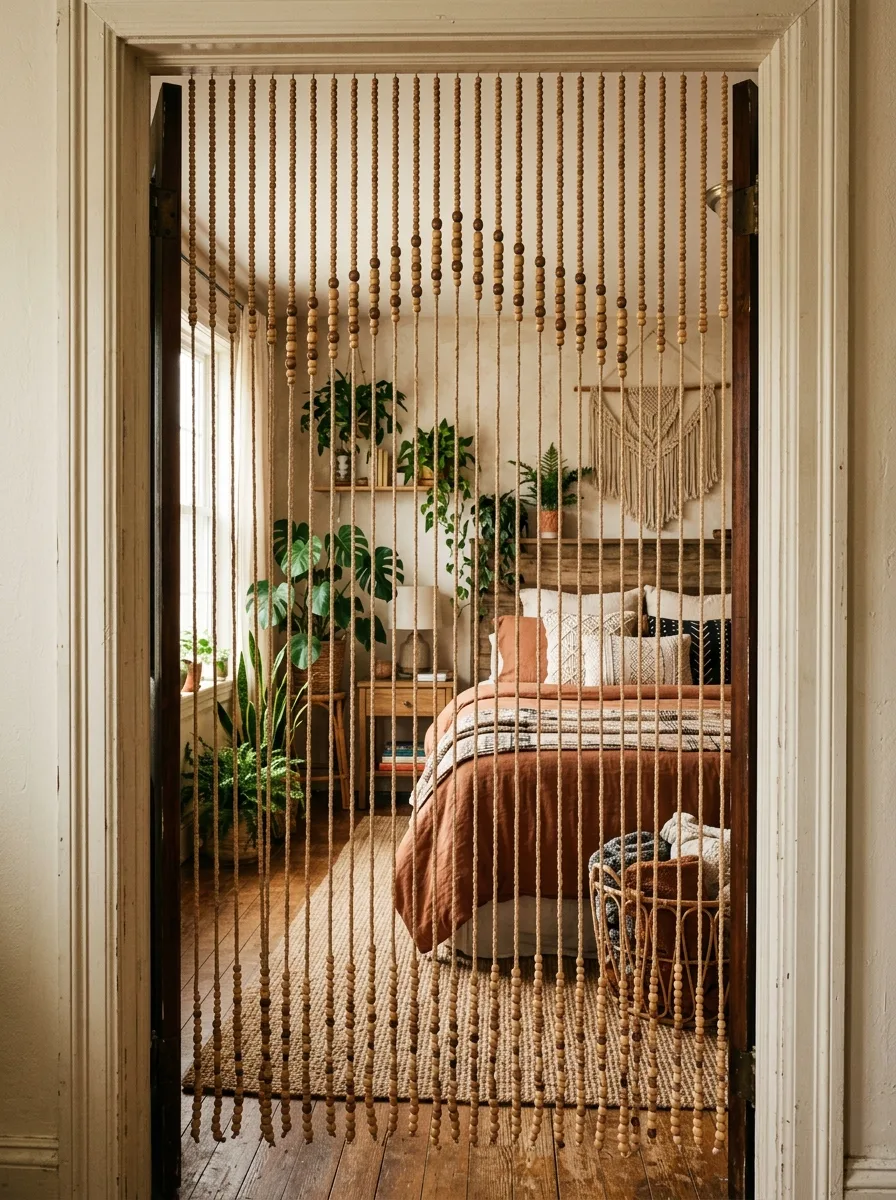 Beaded curtain