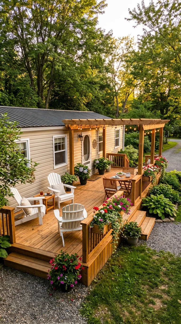wooden deck