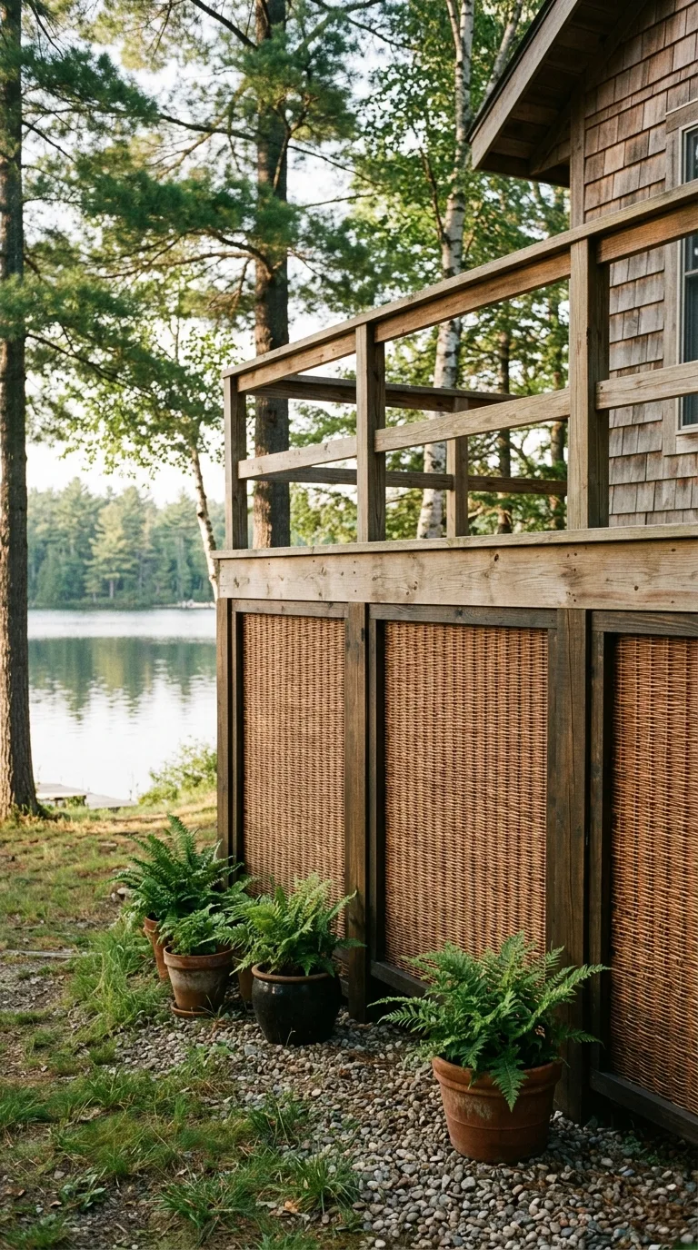 woven reed skirting