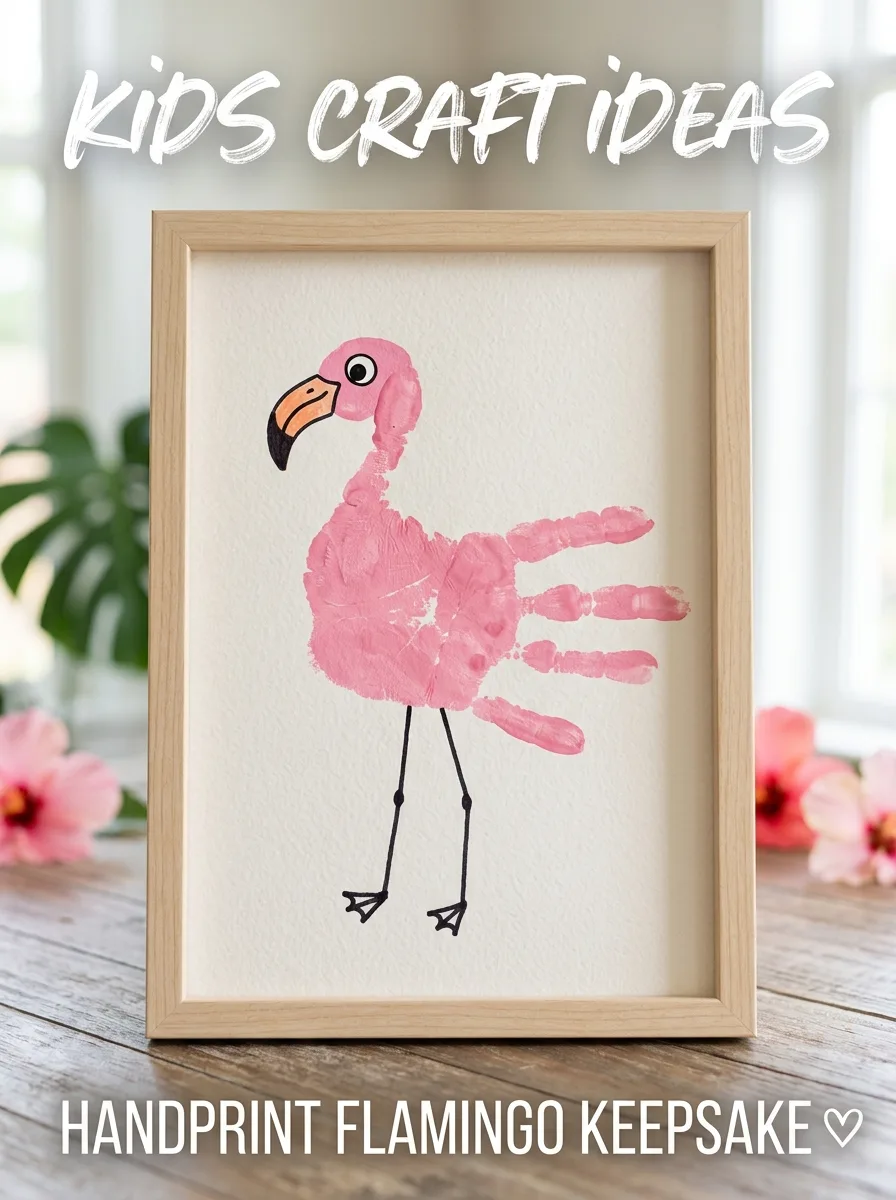 Handprint Flamingo