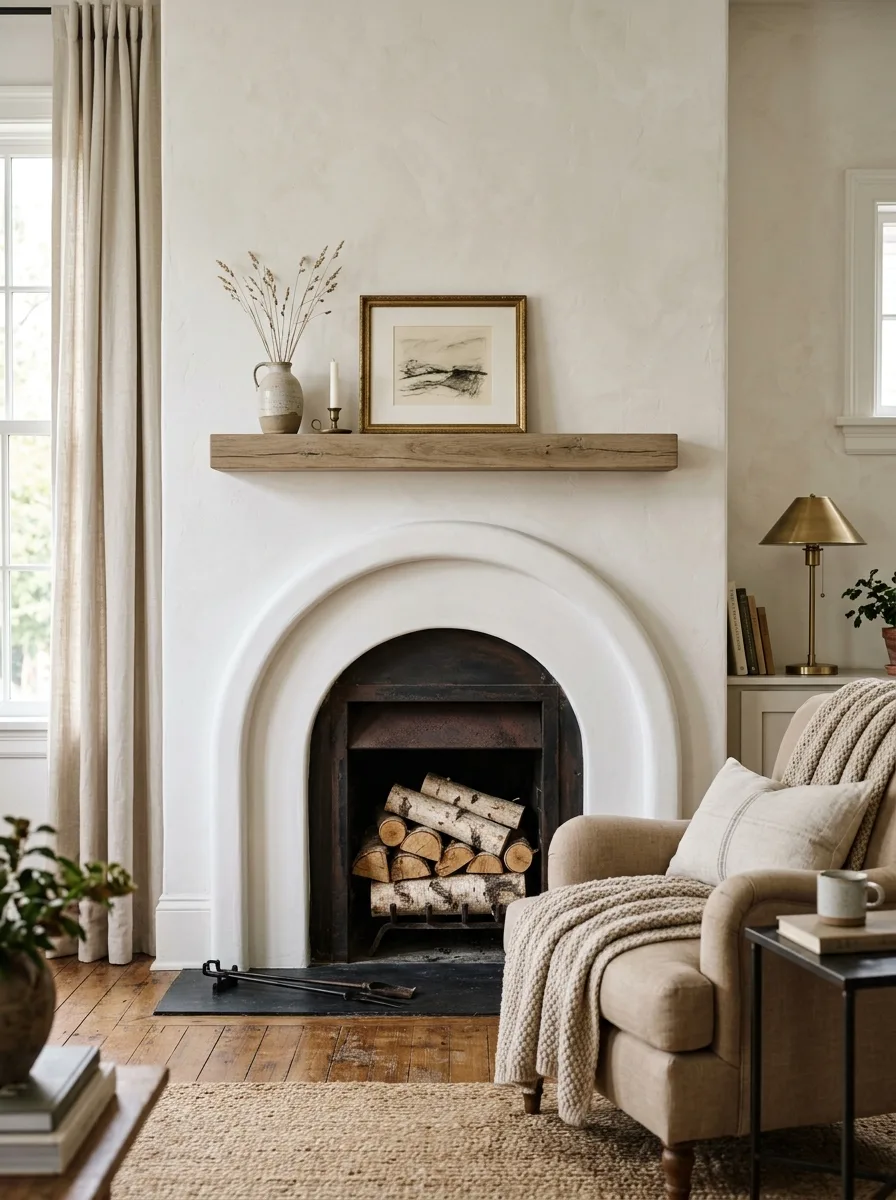 Arched Fireplace