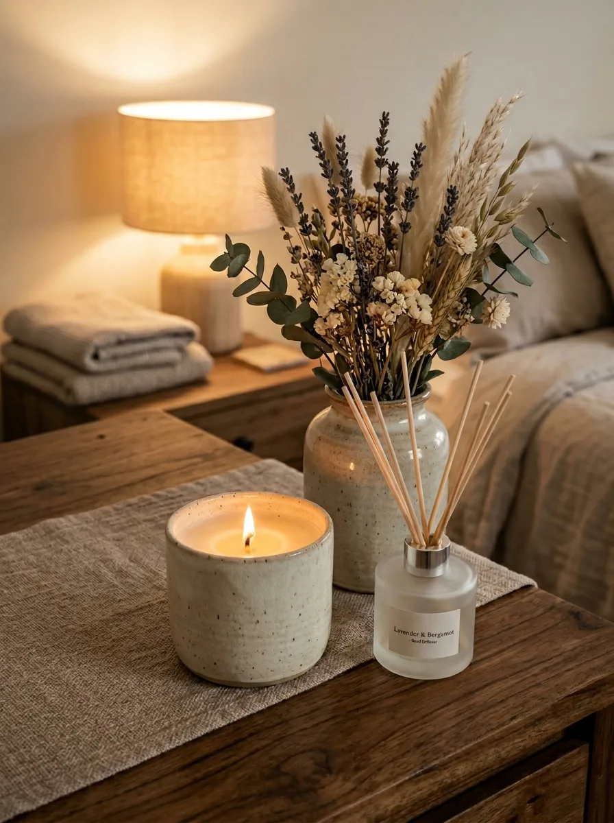 Candle and diffuser