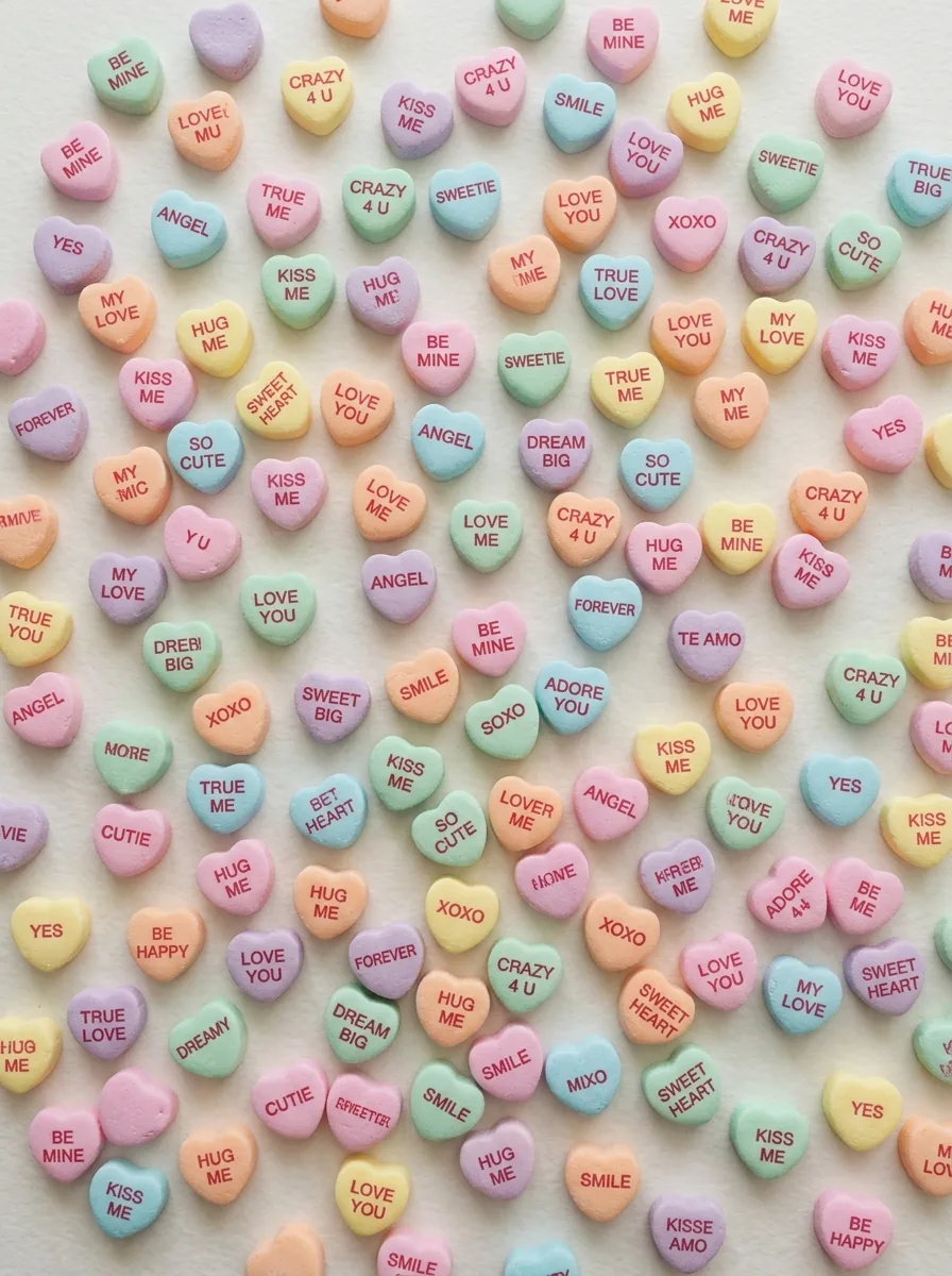Candy heart pattern