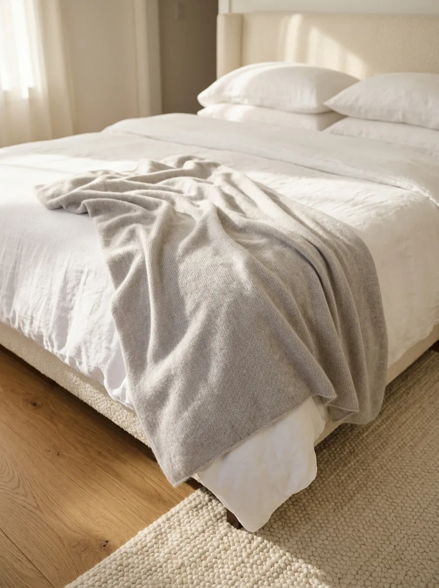 Cashmere throw