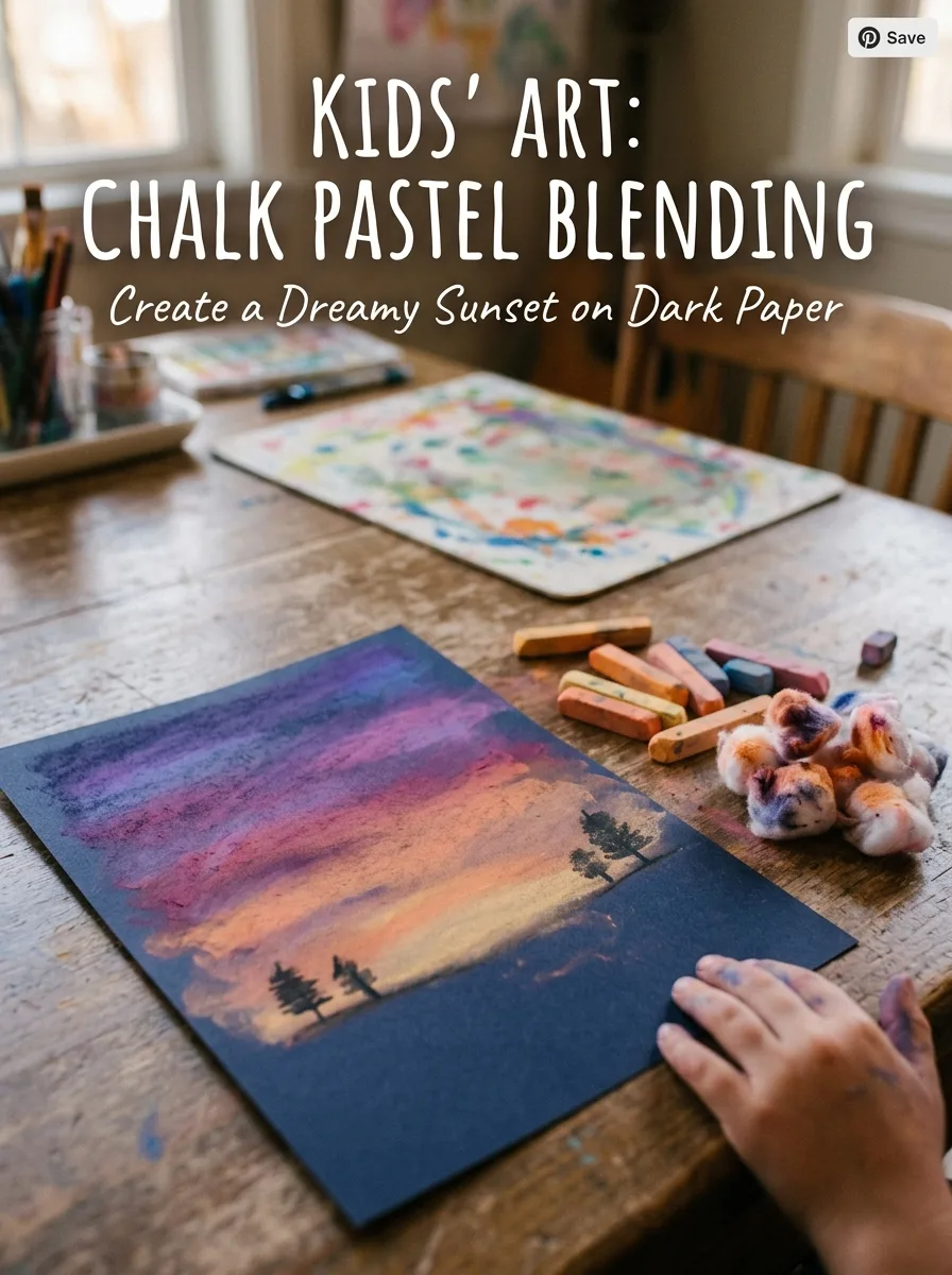 Chalk pastel blending