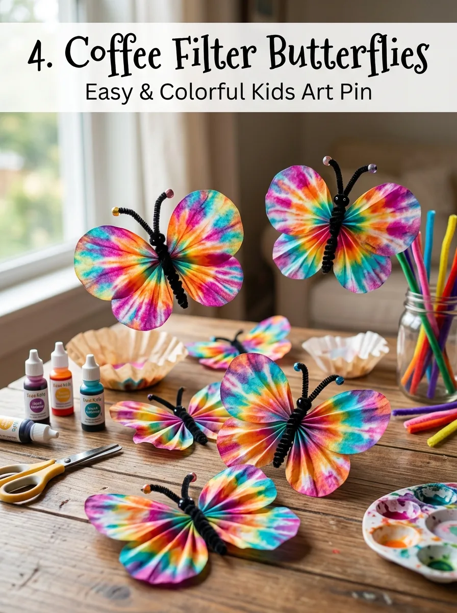 Coffee filter butterflies