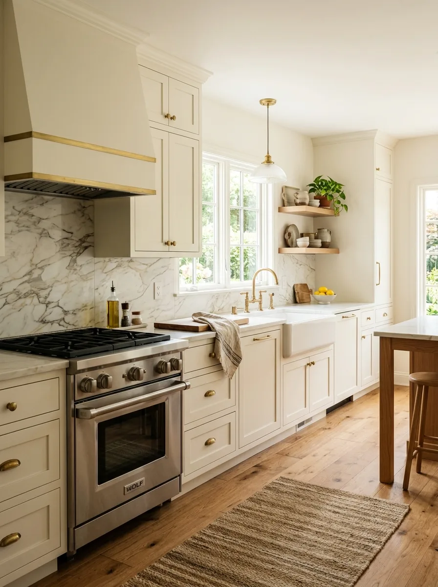 white cabinets