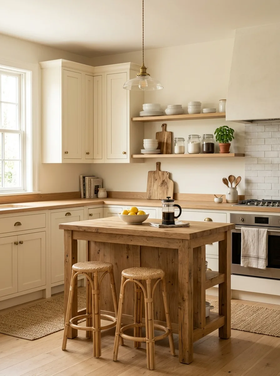 cream cabinets