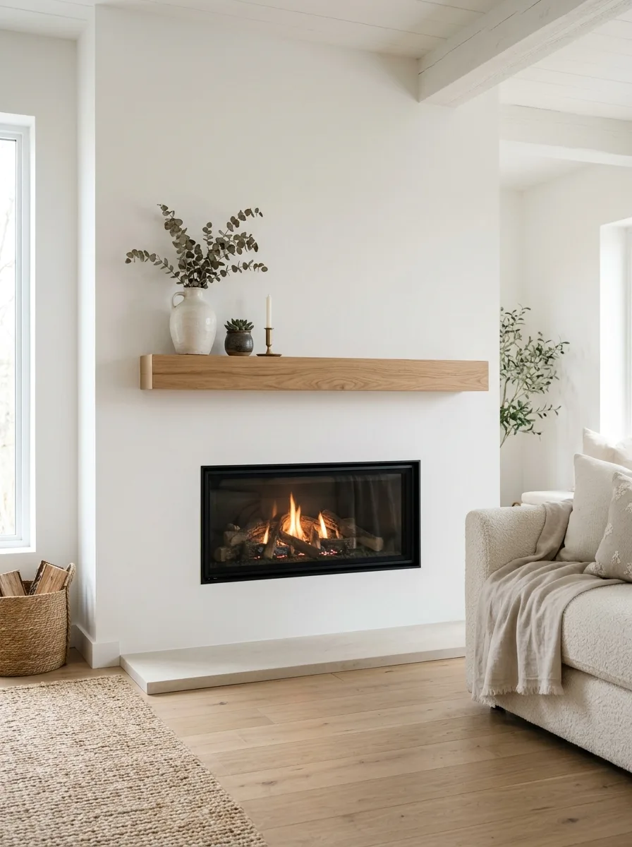 Floating mantel