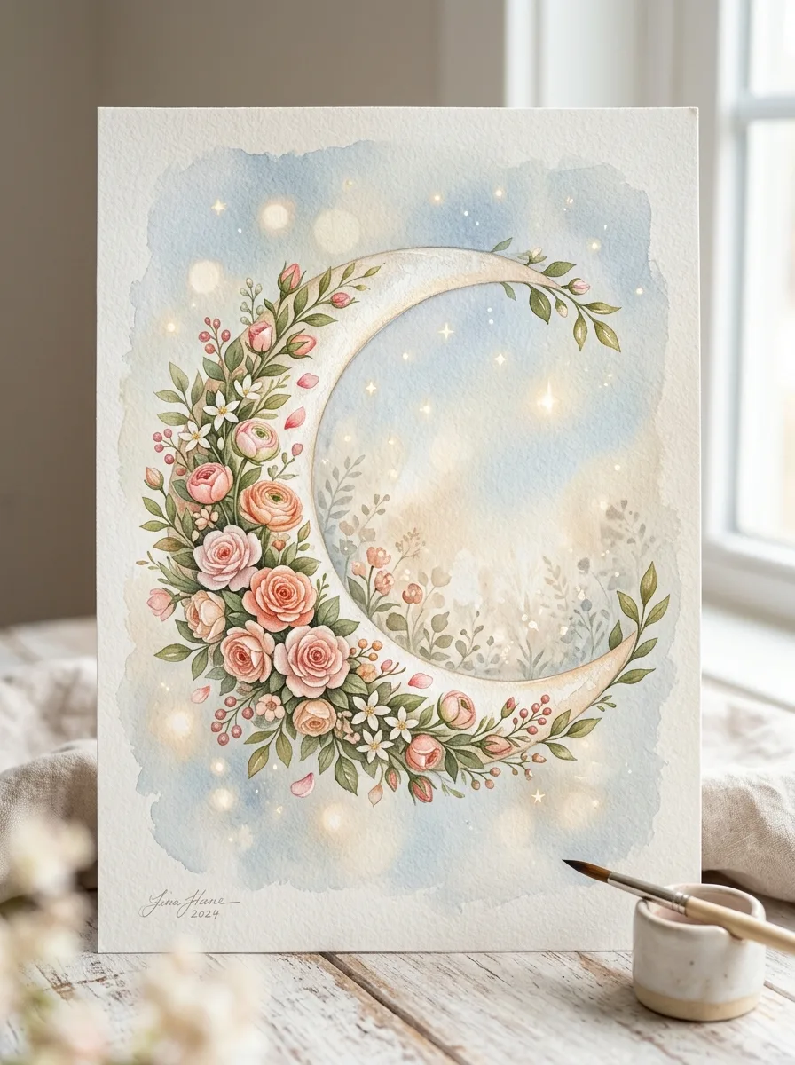 Floral cresent