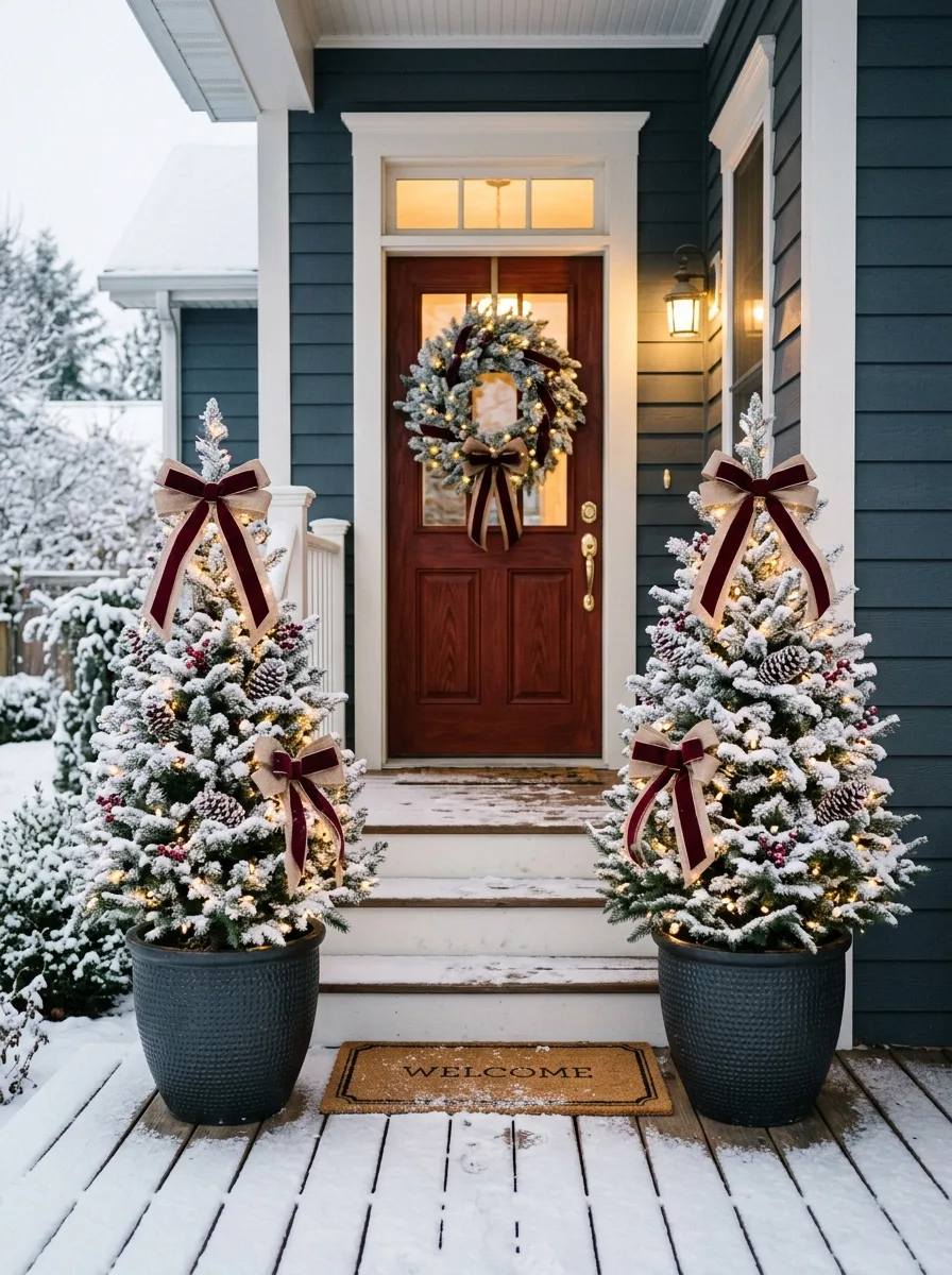frosted potted front