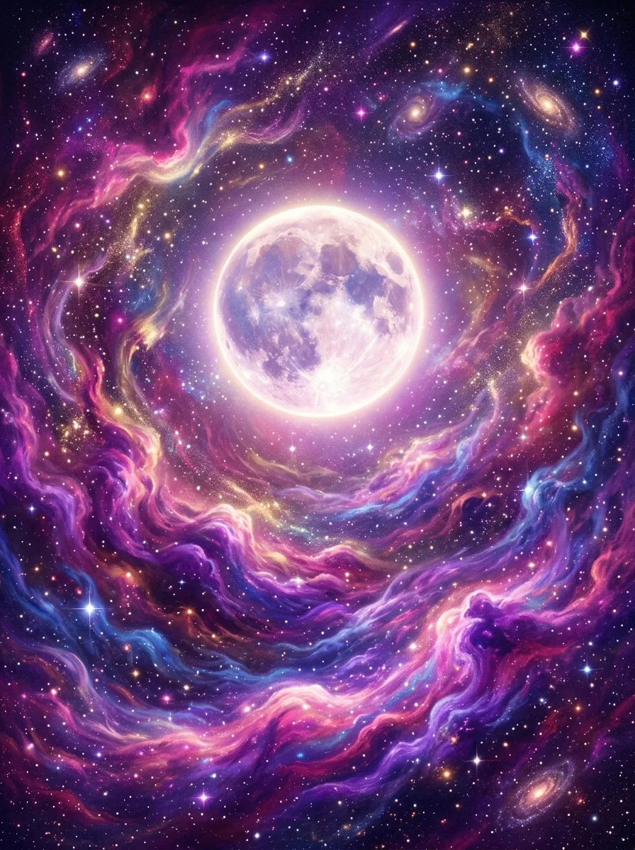 Galaxy moon