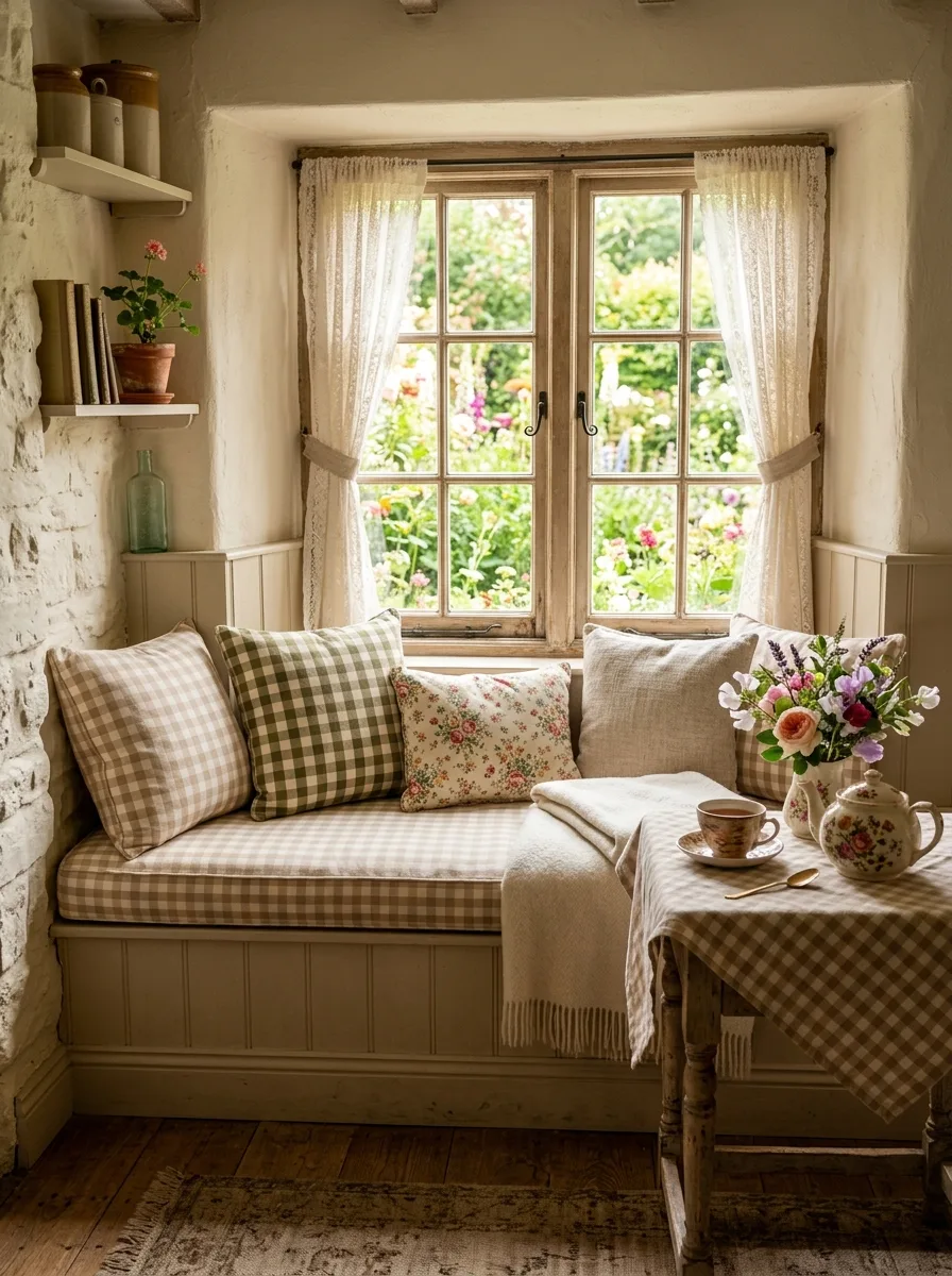 Gingham accents