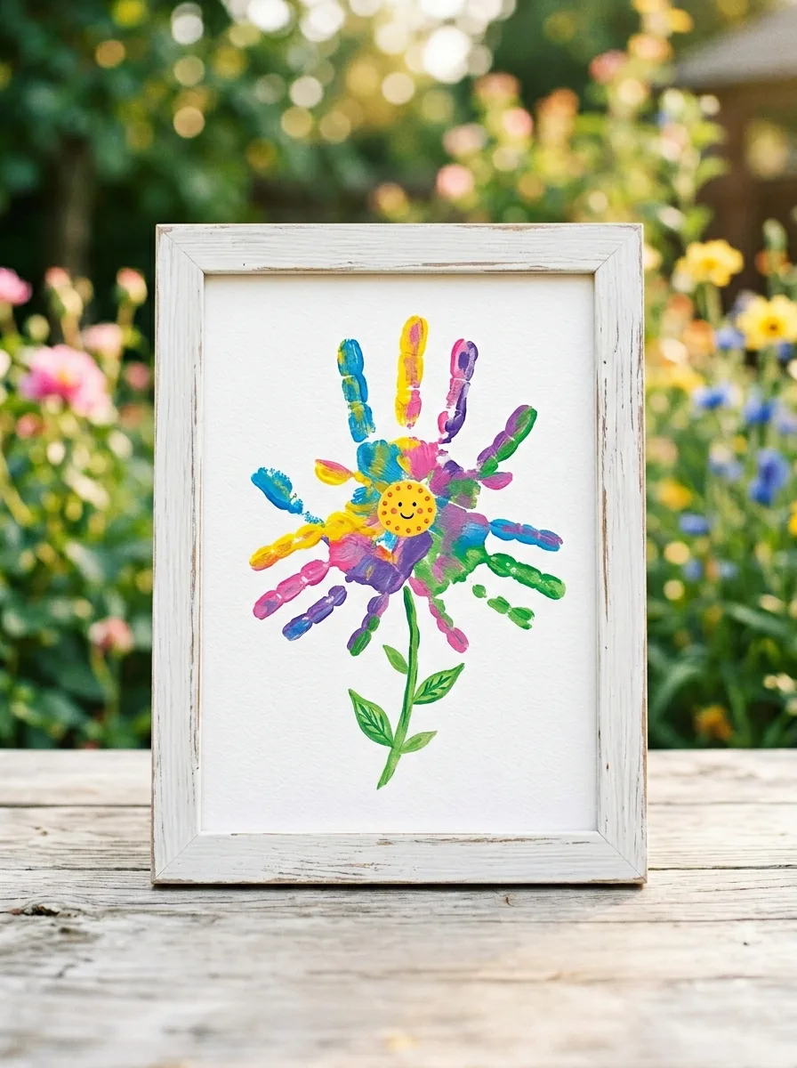 Handprint flower