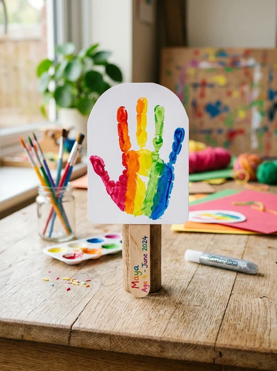 Handprint Popsicle