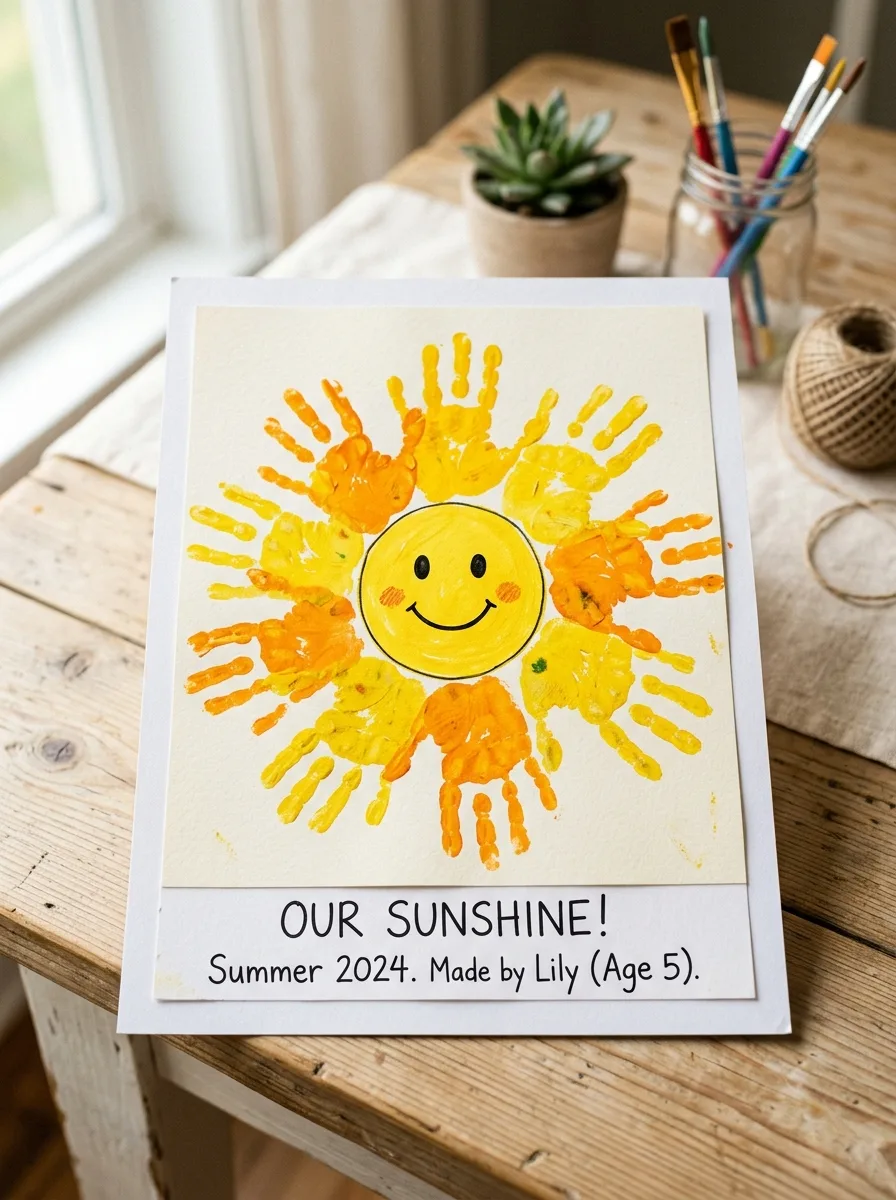 Handprint Sun Craft