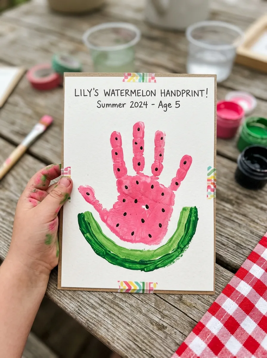 Handprint Watermelon