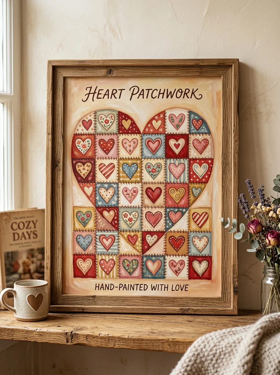 Heart patchwork