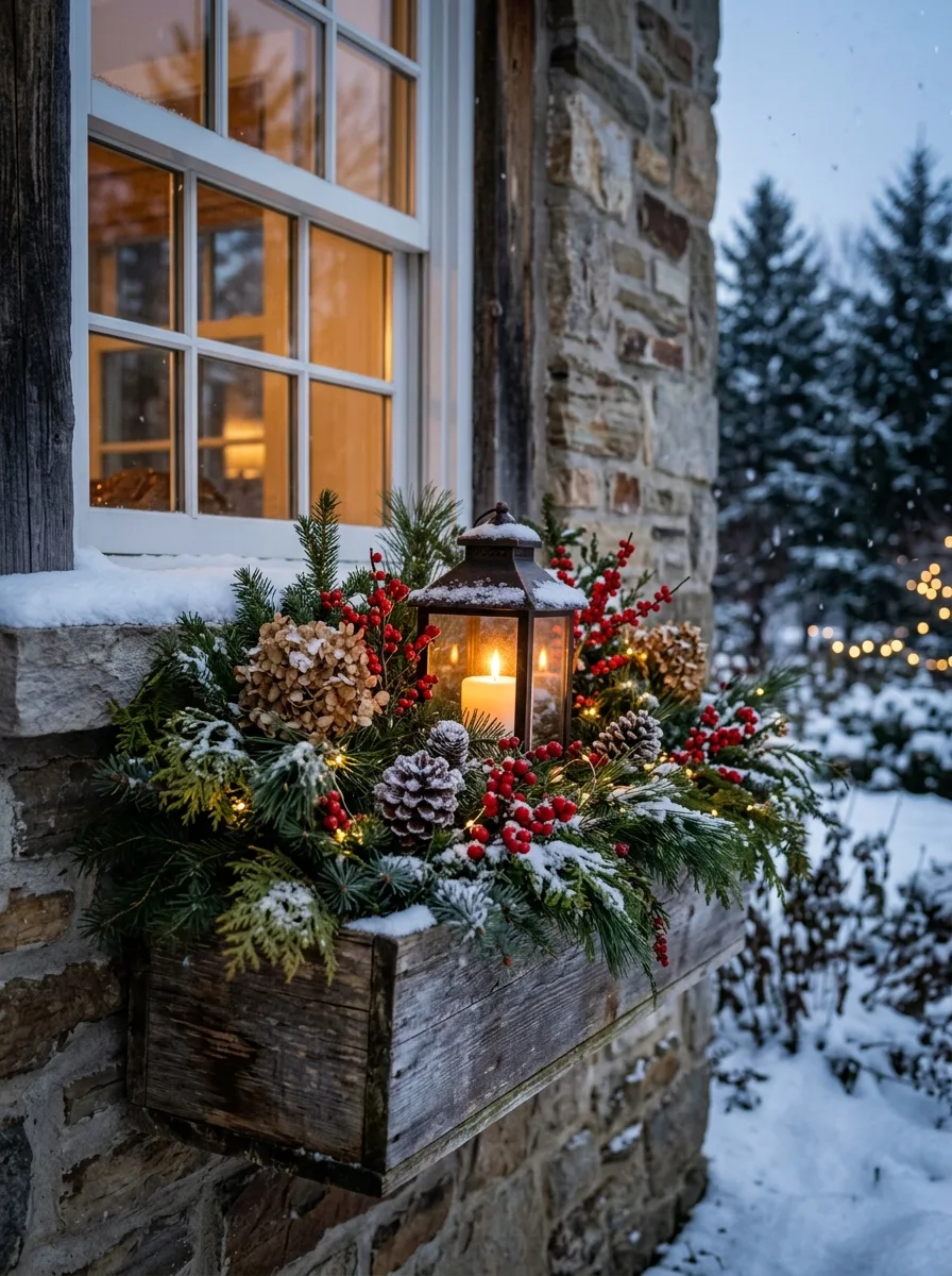 lantern window box