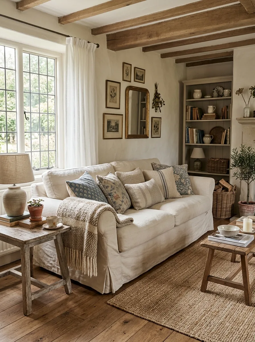 linen sofa