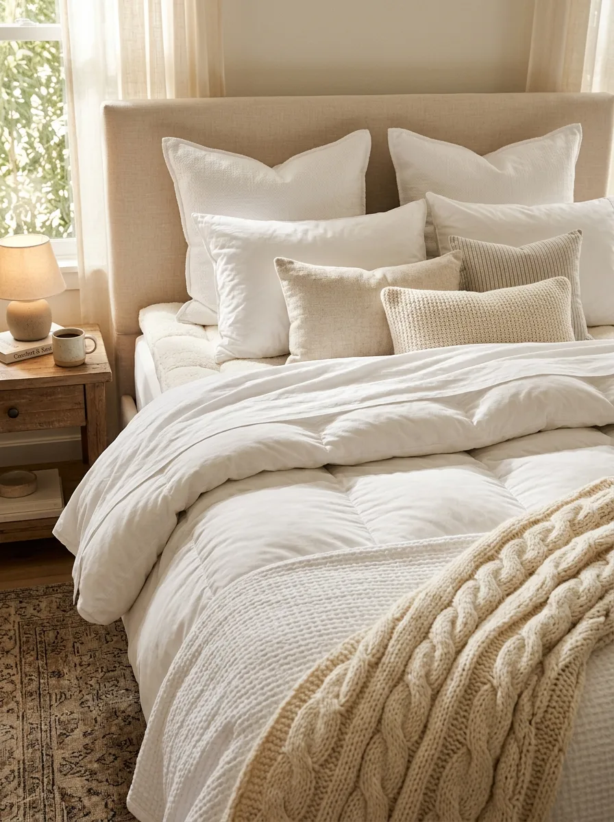 Mattress and pillows