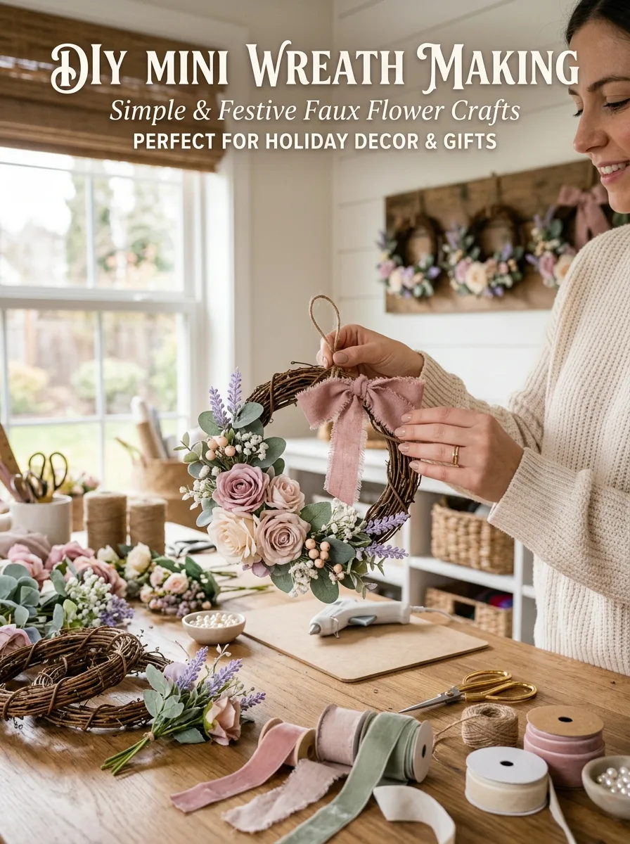 Mini wreath making