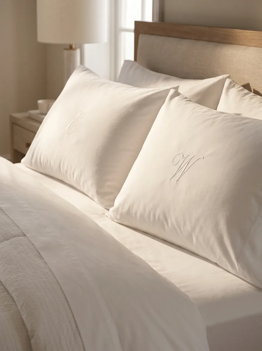 Monogrammed pillows
