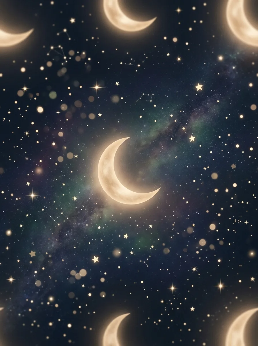 Moon and star